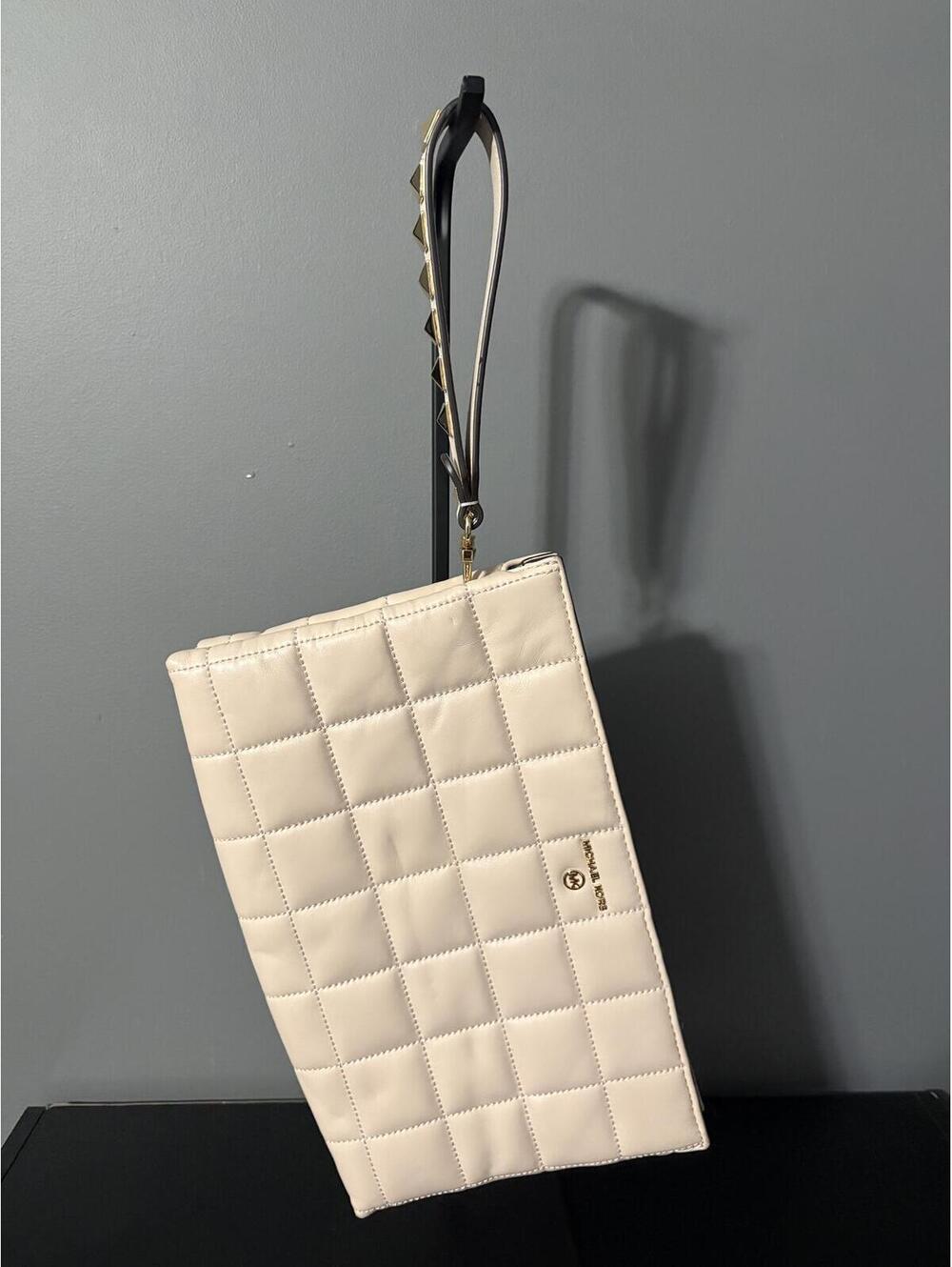 Michael Kors Extra-Large Quilted Leather Wristlet Clutch